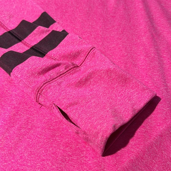 Pink Victoria Secret Athletic 1/4 Zip Top Size Large - Picture 4 of 9
